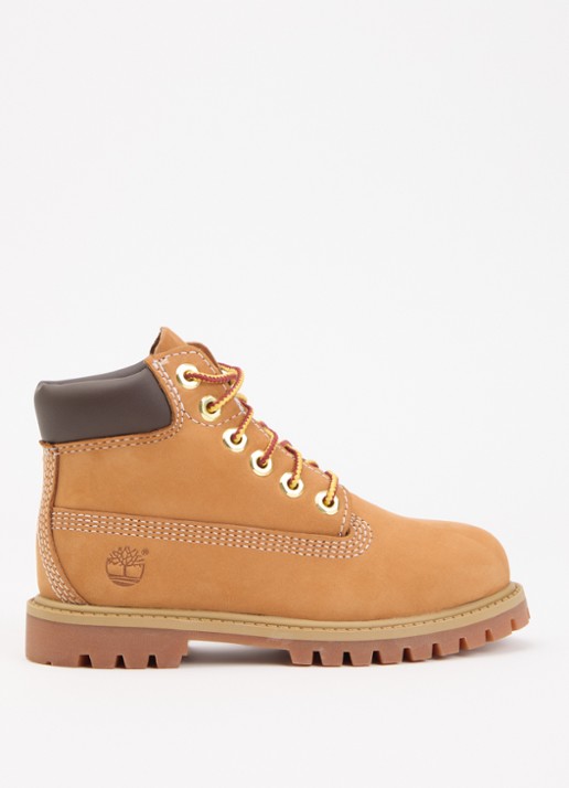 Timberland Premium 6 Inch veterboot van nubuck  - voorkant 3 camel