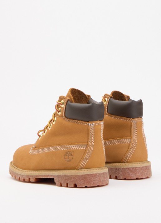 Timberland Premium 6 Inch veterboot van nubuck  - achterkant 6 camel