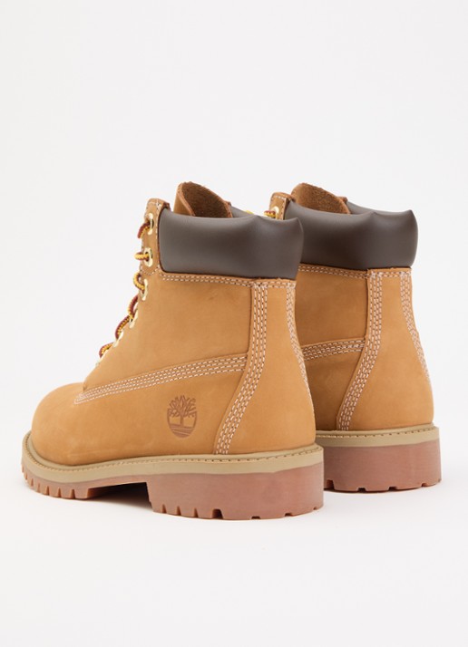 Timberland Veterboot van leer met logo - achterkant 7 camel
