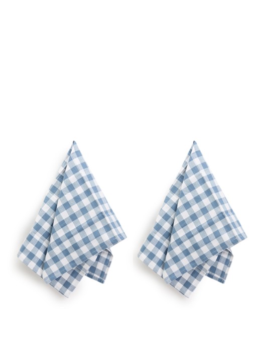 Tiseco Gingham theedoek 70 x 50 cm set van 2