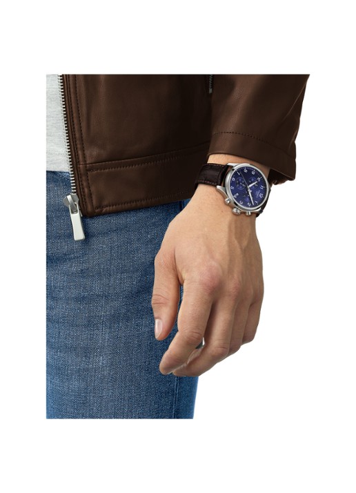Tissot Chrono XL horloge T1166171604700 - voorkant 2 bruin