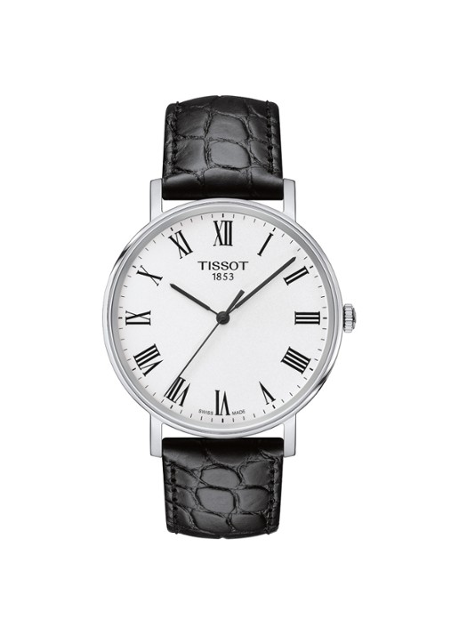 Tissot Everytime medium horloge T1094101603301 - voorkant zwart