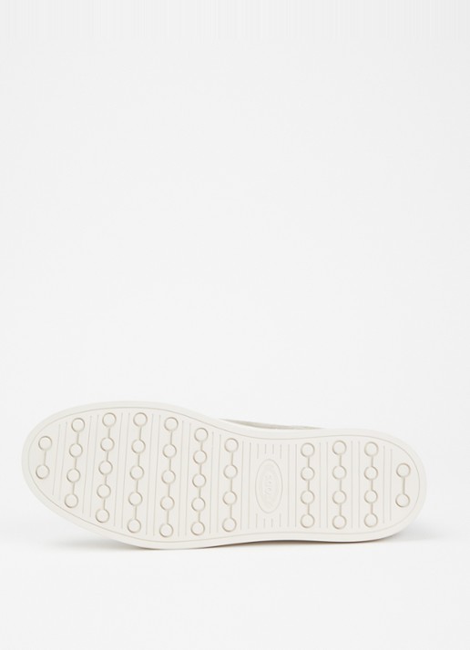 Tod's Allaciata Cassetta sneaker van kalfssuède - detail 3 donkerbeige
