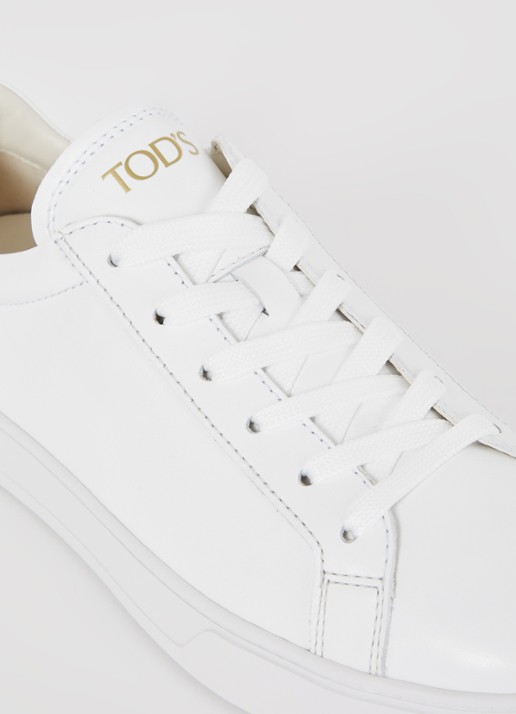 Tod's Cassetta sneaker van kalfsleer - detail 7 wit
