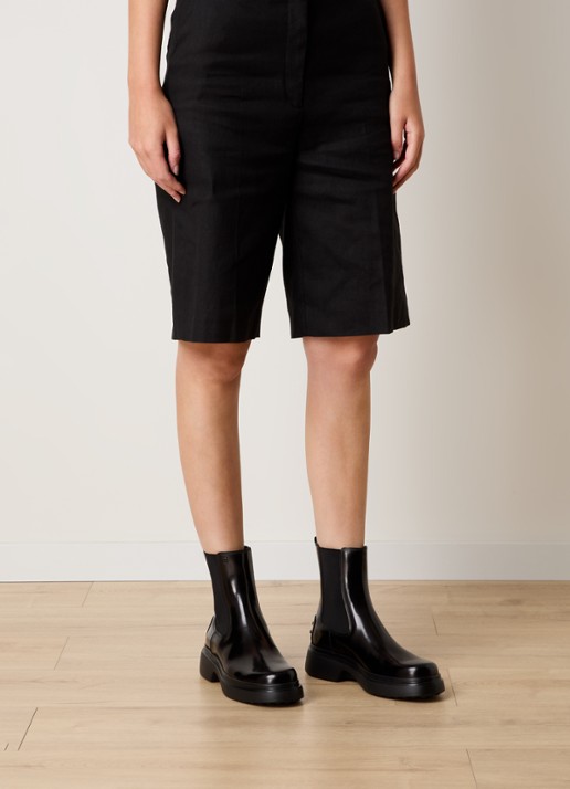 Tod's Chelsea boot van kalfsleer - voorkant 6 zwart