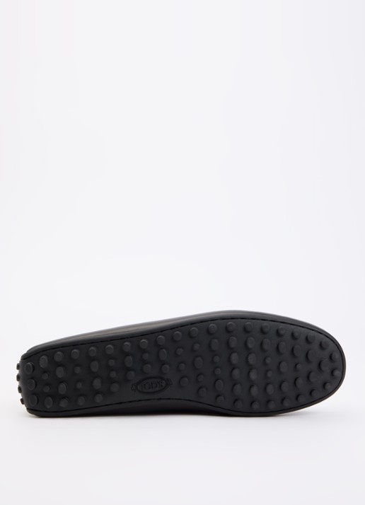 Tod's Gomma mocassin van kalfsleer met logo  - detail 5 zwart