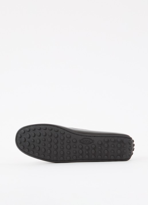 Tod's Gomma mocassin van leer met lakfinish - detail 6 zwart