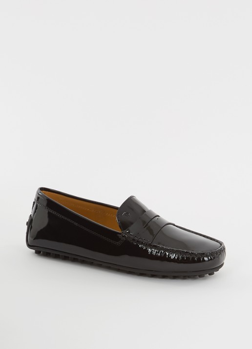 Tod's Gomma mocassin van leer met lakfinish