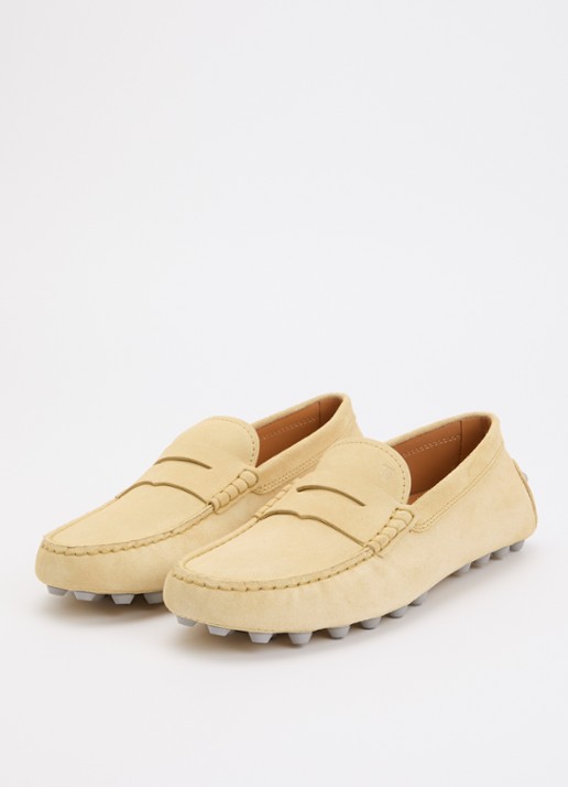 Tod's Gommino Macro mocassin van suède - detail 3 beige