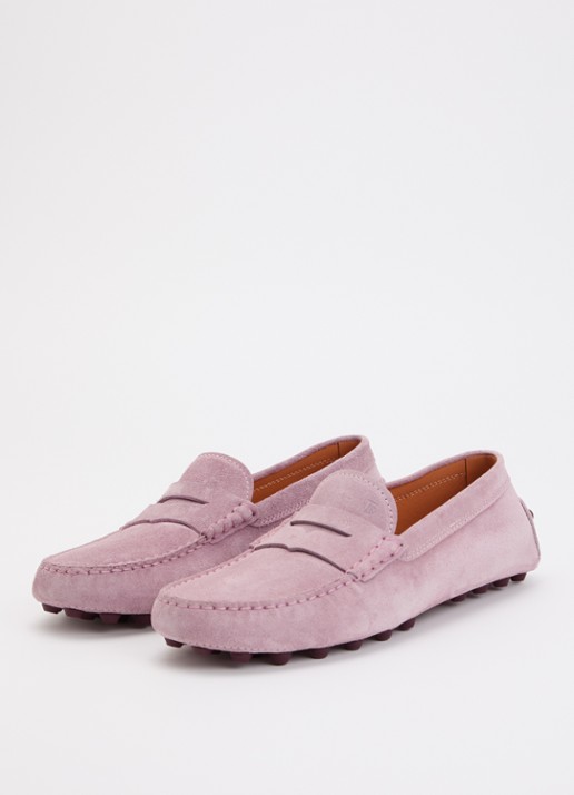 Tod's Gommino Macro mocassin van suède - detail 3 lila