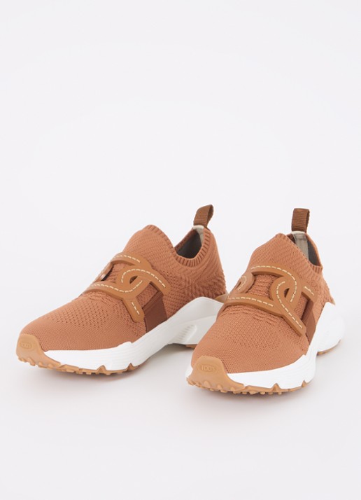 Tod's Kate sneaker met met gebreid bovenwerk - detail camel
