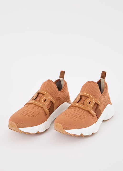 Tod's Kate sneaker met met gebreid bovenwerk - detail 4 roestbruin