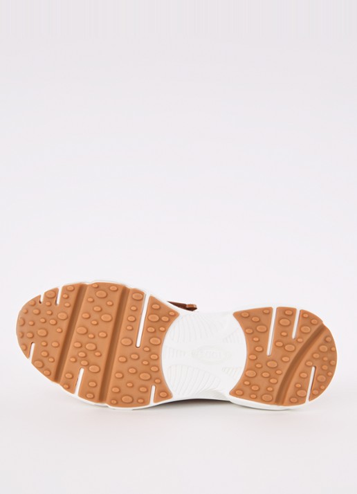 Tod's Kate sneaker met met gebreid bovenwerk - detail 6 roestbruin