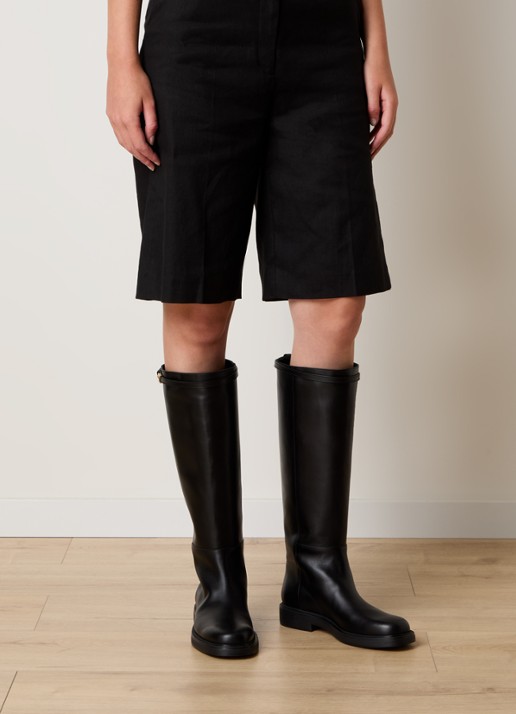 Tod's Laars van kalfsleer - voorkant 2 zwart