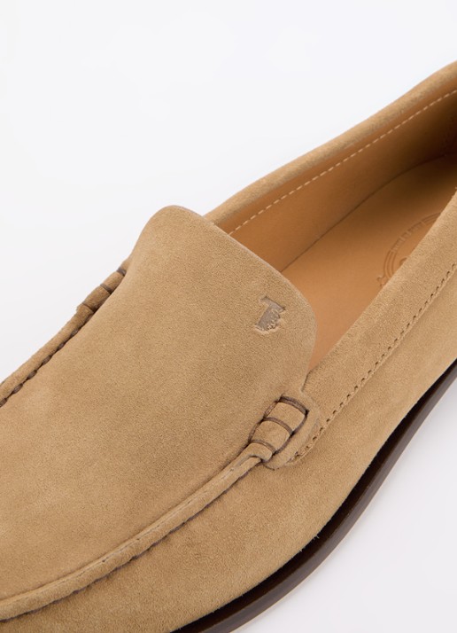 Tod's Loafer van kalfssuède met studs  - detail 5 camel
