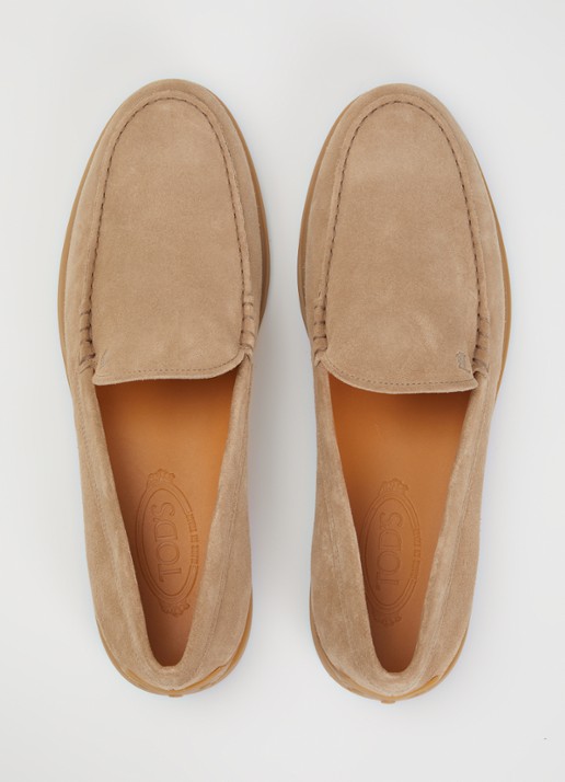 Tod's Loafer van kalfssuède - detail 4 zand