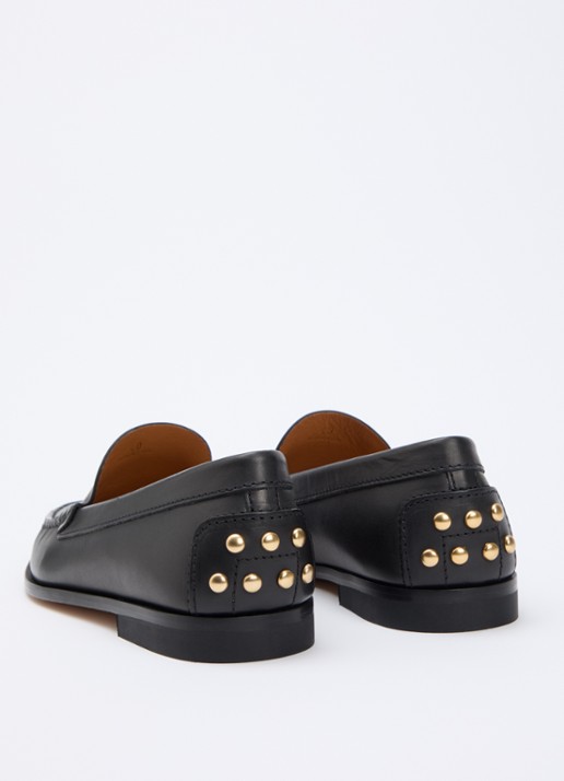 Tod's Loafer van leer met studs - achterkant 5 zwart