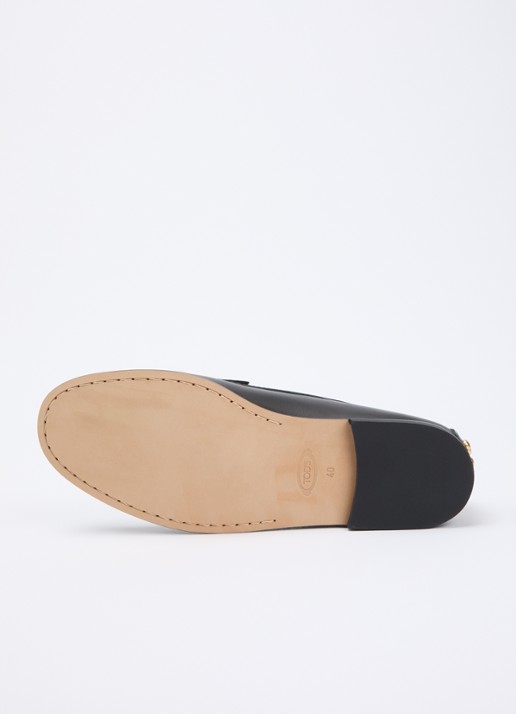 Tod's Loafer van leer met studs - detail 3 zwart