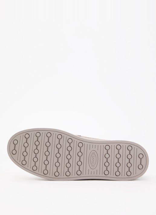 Tod's Mocassino Cassetta slip-on van leer - detail 4 grijs