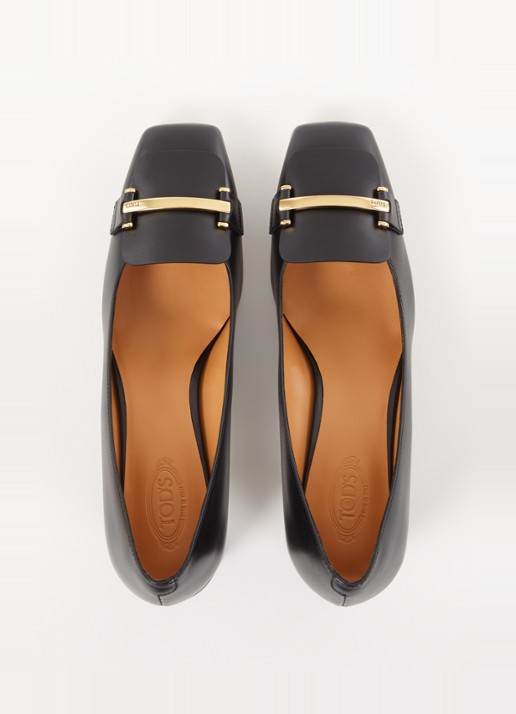 Tod's Pump van kalfsleer - detail 2 zwart