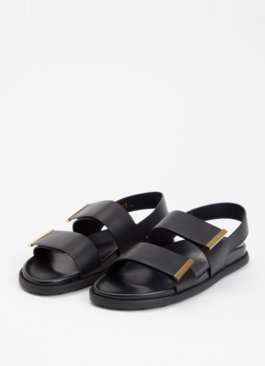 Tod's Sandaal van kalfsleer - detail 4 zwart