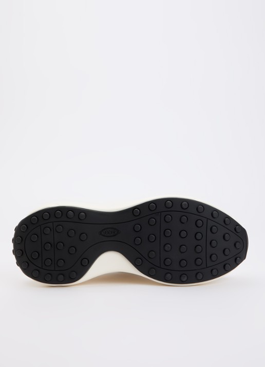 Tod's Sportiva sneaker van kalfsleer met logo  - detail 5 gebroken wit