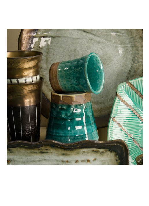 Tokyo Design Studio Craft theekopje 15 cl  - voorkant 2 turquoise