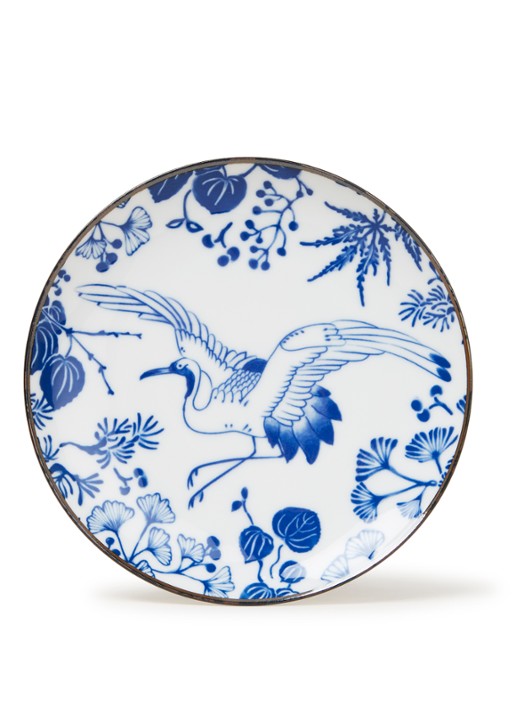 Tokyo Design Studio Flora Japonica Crane gebaksbordje 16 cm