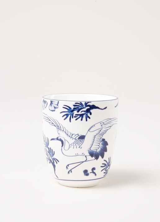 Tokyo Design Studio Flora Japonica Crane kopje 17 cl - voorkant 2 wit