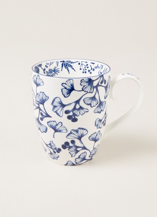 Tokyo Design Studio Flora Japonica Ginkgo mok 38 cl - voorkant 2 wit