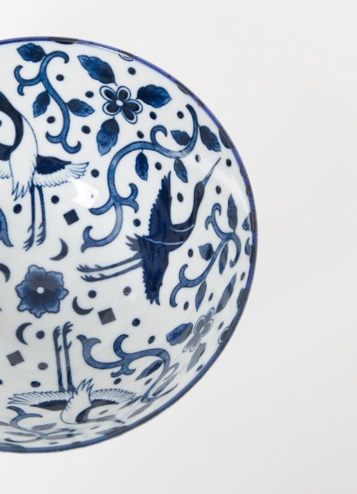 Tokyo Design Studio Mixed Bowls Mai Tsuru kom 18 cm - detail 2 blauw