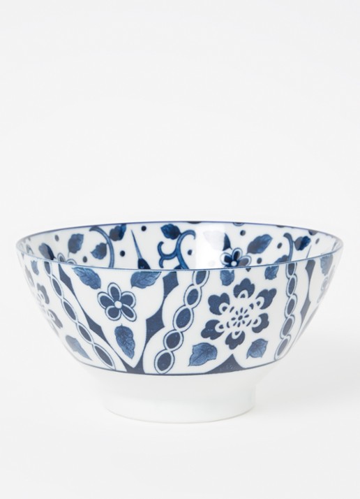 Tokyo Design Studio Mixed Bowls Mai Tsuru kom 18 cm - detail 3 blauw