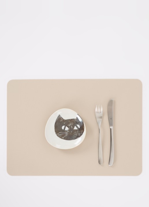 Tokyo Design Studio Neko Maruke Cat gebaksbordje 14 cm - detail 2 lichtgrijs