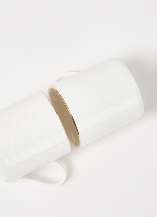 Tokyo Design Studio Nippon kop en schotel 8 cl set van 18 - detail wit