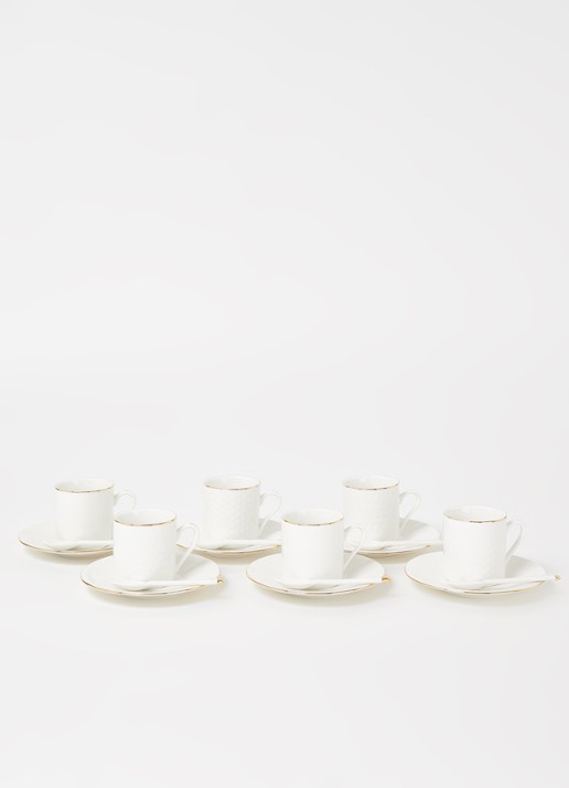 Tokyo Design Studio Nippon kop en schotel 8 cl set van 18 - voorkant 3 wit