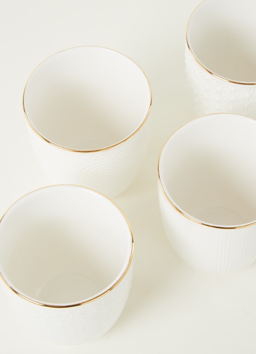 Tokyo Design Studio Nippon White kop 20 cl set van 4  - detail wit