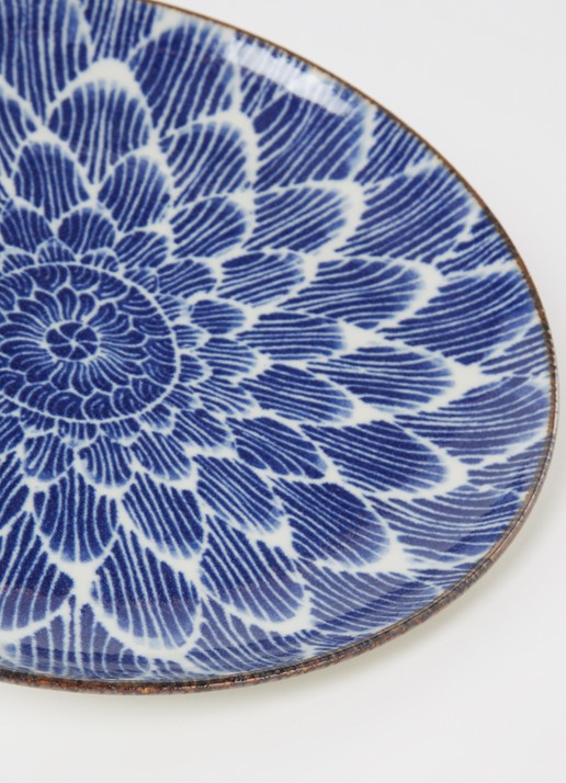 Tokyo Design Studio Ohuke Dahlia dinerbord 25 cm - detail 3 donkerblauw