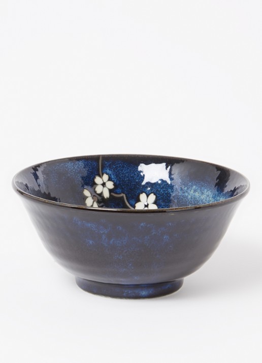 Tokyo Design Studio Sakura kom 15 cm - voorkant 2 donkerblauw