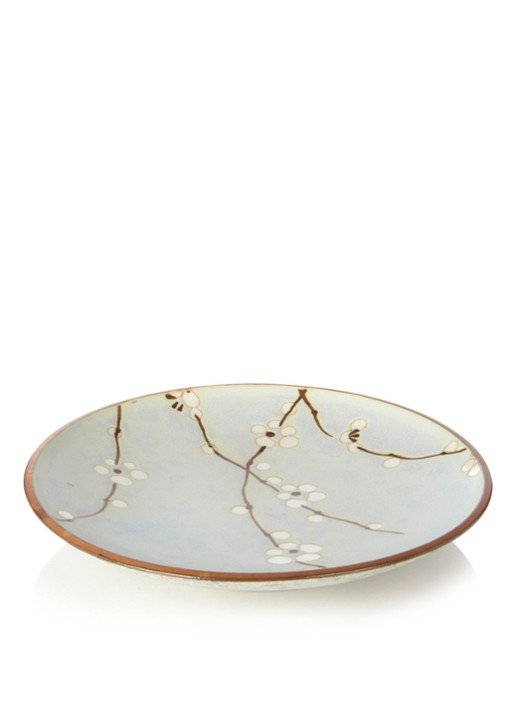 Tokyo Design Studio Soshun Blossom dinerbord 25,5 cm - voorkant lichtblauw