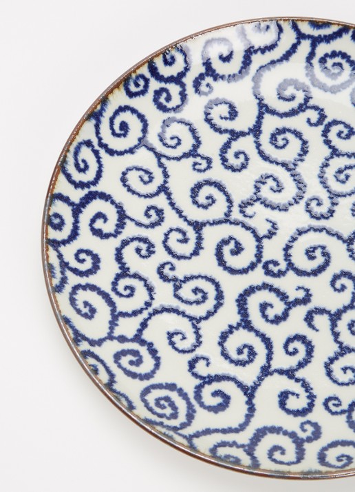 Tokyo Design Studio Ten Karakusa dinerbord 25 cm - detail 3 blauw