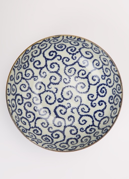 Tokyo Design Studio Ten Karakusa kom 21,5 cm - voorkant 2 royalblauw