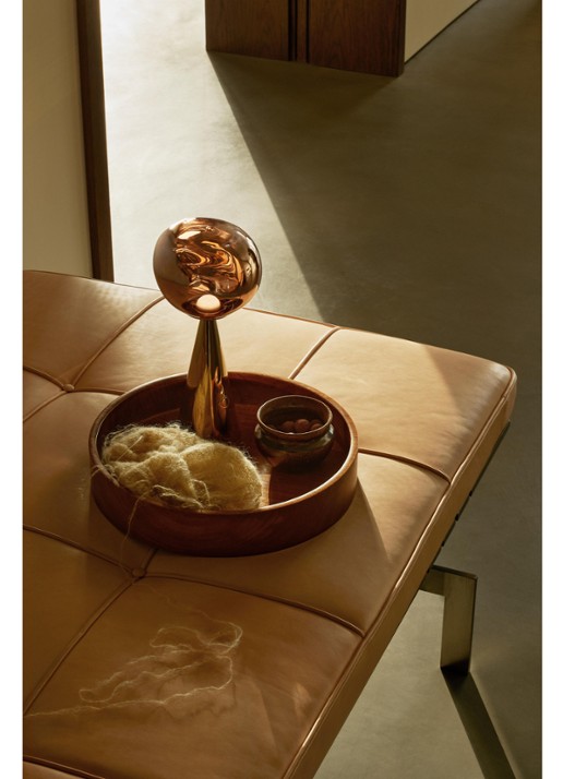 Tom Dixon Melt tafellamp LED oplaadbaar 28,5 cm - voorkant 3 koper