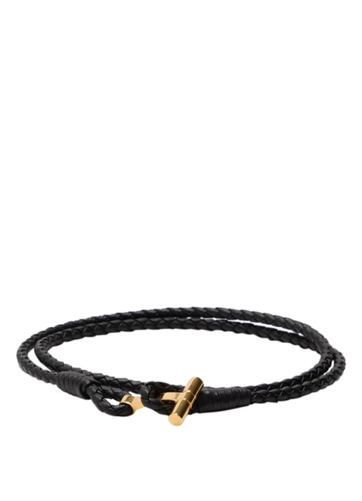 Tom Ford Armband van gevlochten leer