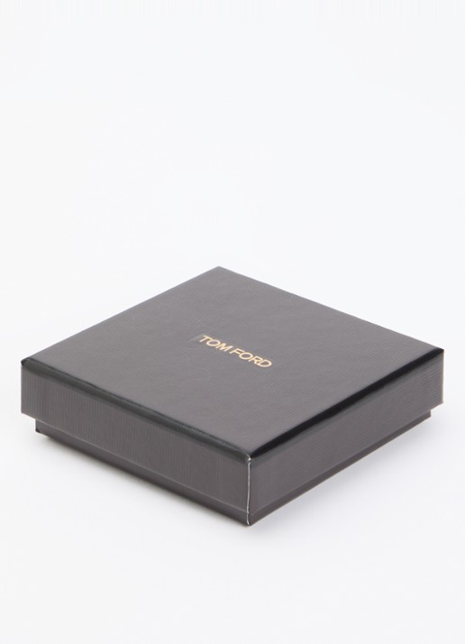 TOM FORD Armband van gevlochten leer - detail 3 bronsgroen