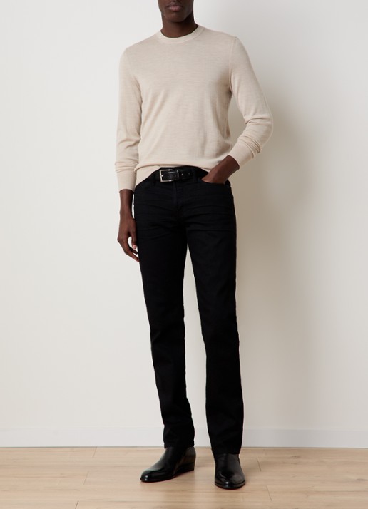 Tom Ford Fijngebreide pullover van wol  - voorkant 4 beige