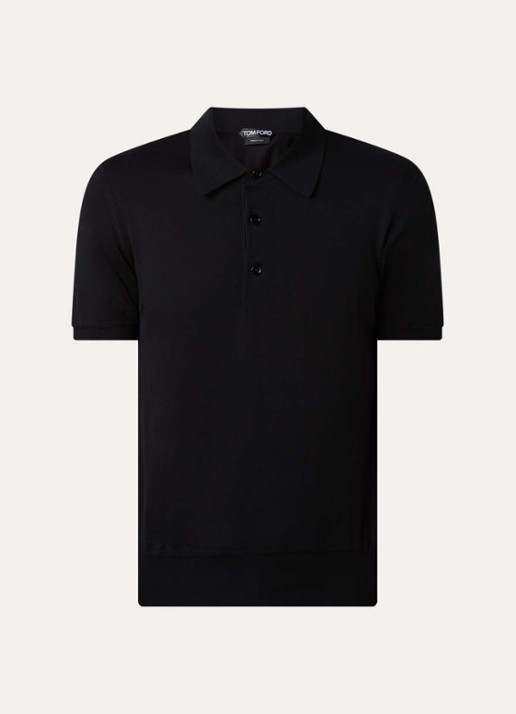Tom Ford Fijngebreide regular fit polo
