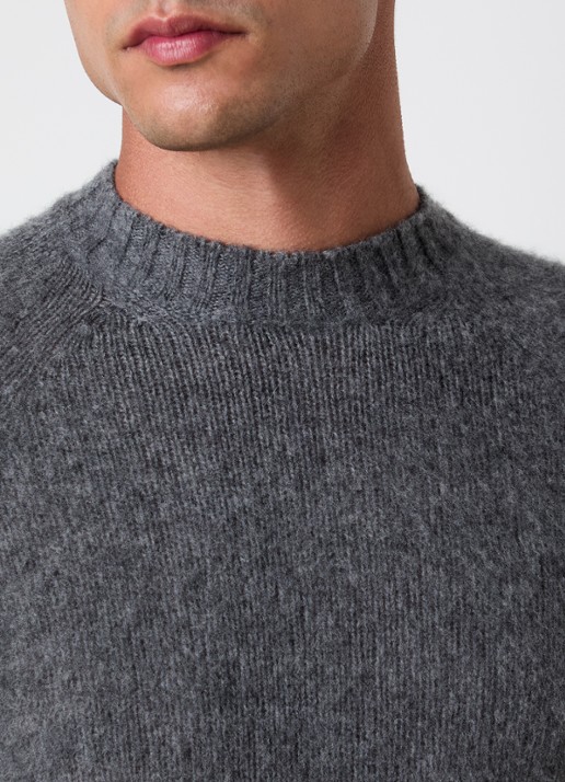 TOM FORD Fijngebreide trui van kasjmier - detail 2 donkergrijs