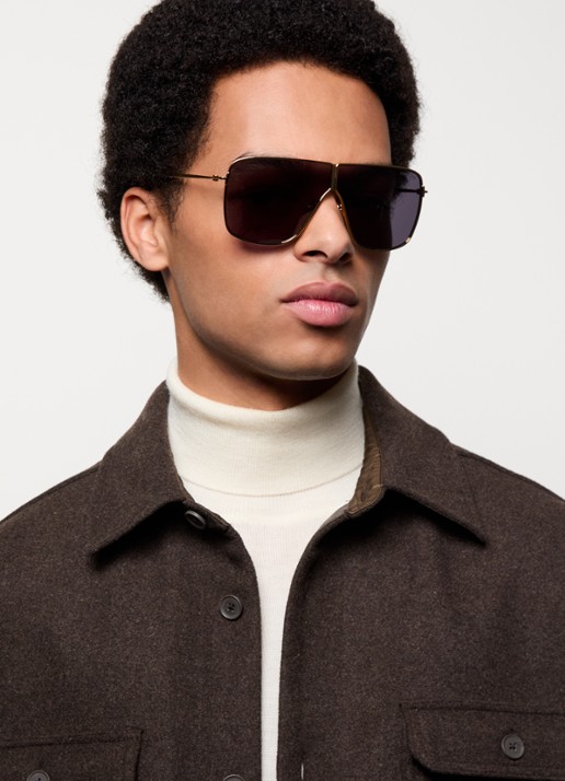 TOM FORD Huxley zonnebril TR001881 - voorkant 5 goud