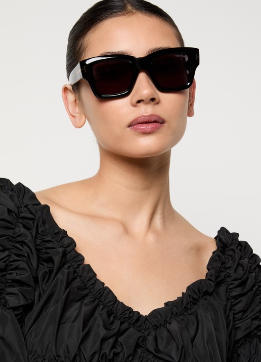 TOM FORD Ilias zonnebril TR001877 - voorkant 2 zwart