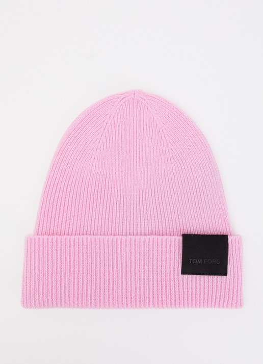TOM FORD Muts van kasjmier - voorkant roze